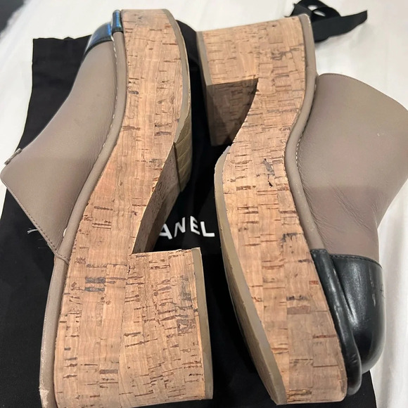 Chanel Cocomark Bi color sabo Sandal Clog - Picture 3 of 7